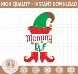 Mommy Elf SVG, Christmas Cut File, Holiday Family Design, Cute Mom Saying, Merry Christmas SVG, Funny Christmas SVG, Svg