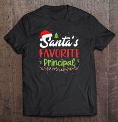 Santas Favorite Principal Christmas Gift TShirt