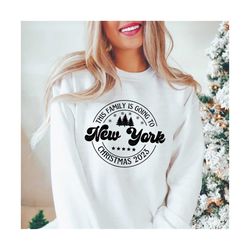New York Family Family Christmas 2023 Svg Png Cut Files for Cricut, Family Vacation Sublimation, Family Xmas Holidays Matching Shirts Design