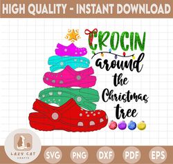 Crocin Around The Christmas Tree png, Funny Christmas png, Crocs png, Crocs Sandal png