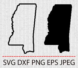 Mississippi SVG,PNG,EPS Cameo Cricut Design Template Stencil Vinyl Decal Tshirt Transfer Iron on