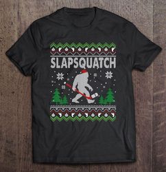 Slapsquatch Hockey Sasquatch Bigfoot Christmas Shirt