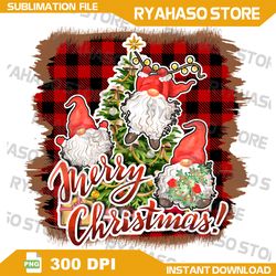 Merry Christmas PNG, Gnomes PNG, Christmas tree png, xmas png,Christmas decorations png, Instant Download