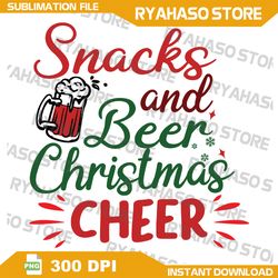 Snacks And Beer Cheer PNG, Merry Christmas Png, xmas png,Christmas decorations png,digital download, Instant Download