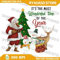 It's The Most Wonderful Time Of the Year PNG, Christmas tree png, xmas png,digital download, Instant Download