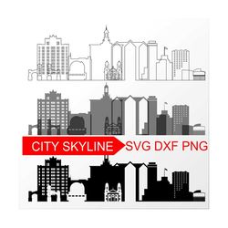 San Jose SVG, San Jose Vector Skyline, San Jose silhouette, Svg, Dxf, Eps, Ai, Cdr, Skyline Clipart, San Jose, California clip art