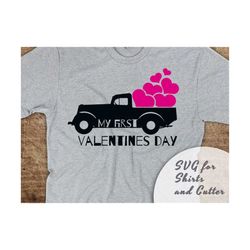 My first valentines day SVG, Boys Valentines day svg, Valentine's SVG, Valentine's day shirt design, Svg, Ai, Eps, Dxf, Png, Jpg, Cutting