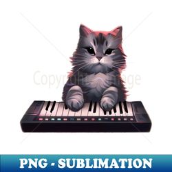 Keyboard Kitty T-Shirt - Signature Sublimation PNG File - Bring Your Designs to Life