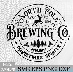 North Pole Brewing Co Png, Christmas Spirits Png, Christmas Png, Christmas Graphic Png, Premium Svg, Eps, Png, Dxf, Digi