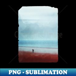 Beach Walk Photo Painting - Artistic Sublimation Digital File - Perfect for Sublimation Art