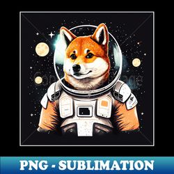 Shiba Inu Dog Astronaut Funny Dog Lover - Instant Sublimation Digital Download - Bring Your Designs to Life
