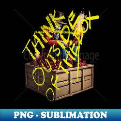 Think Outside Of The Box Guy Fawkes Humor - Premium PNG Sublimation File - Unlock Vibrant Sublimation Designs
