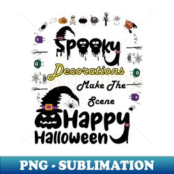 Halloween Magic Spooky Decorations Delight - Digital Sublimation Download File - Spice Up Your Sublimation Projects