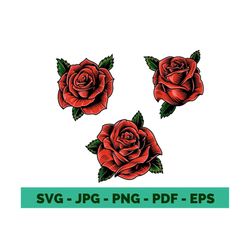 rose tatto vintage rose tatto clipart tattoo silhouette red rose sublimation rose tatto vector