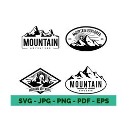 MOUNTAIN Bundle, MOUNTAIN Clipart, Mountain svg cut files for Cricut, Mountain Silhouette Svg Mountain shirt design mountain sublimation
