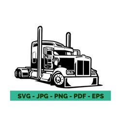 Semi truck svg Truck svg Truck Logo svg American Trucker svg semi truck freight Truck Driver svg Semi Truck svg Truck silhouette