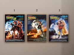 Back To The Future Movie Poster, Movie Poster, Back To The Future 1 2 3 Poster, Movie Fan Gift.jpg