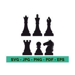 Chess Pieces SVG. Chess svg. Chess png. Chess Pieces clipart