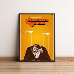 Clockwork Orange Poster, Retro-Vintage Poster, Movie Poster, Retro Vintage Art Print, Kubrick Wall Art, Home Decor, Art