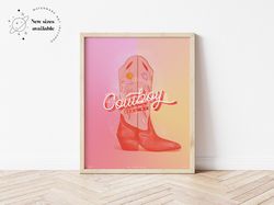 Cowboy Like Me ,TS ,Taylor Poster, Illustration, Downloadable print, Printable illustration, Poster,  Wall art.jpg