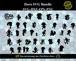 Dora SVG Digital Cut File Digital product - instant download