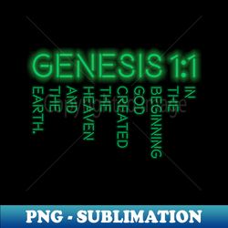 Genesis 11 Green - PNG Sublimation Digital Download - Unleash Your Creativity