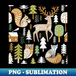 Abstract Animals art- Christmas New year 2024 - Stylish Sublimation Digital Download - Revolutionize Your Designs