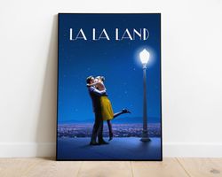 La La Land 2016 Poster, Movie Poster, Romantic Movie Poster, La La Land Kiss Scene Poster, Blue Sky Movie Poster.jpg