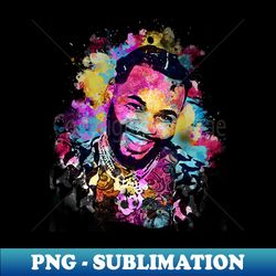 Kevin Gates Smile - Watercolor Illustration - PNG Sublimation Digital Download - Unleash Your Inner Rebellion