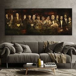 mafia leader retro posters gangpad godfather art picture print canvas paintings large living room decorative wall painti