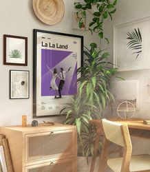 Mid-century Modern La La Land Poster, Movie Poster, Purple Ver La La Land Poster.jpg