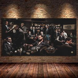 Movie Character The Wolf Of Wall Street Godfather Ganster Party Art Poster Canvas Painting Wall Prints Picture For Room-