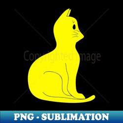 Yellow cat - PNG Sublimation Digital Download - Unlock Vibrant Sublimation Designs