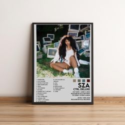 SZA CTRL Poster, CTRL Album Cover Poster, Sza Wall Art, Sza Art Print, Sza Wall Decor, Sza Fan Gift, Sza Fan Art, Sza Po