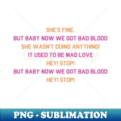 Bad Blood Security Yell - Premium Sublimation Digital Download - Defying the Norms