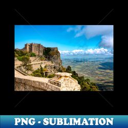 Castle Ruins - PNG Transparent Digital Download File for Sublimation - Bold & Eye-catching