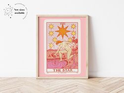 THE STAR, Tarot, Illustration, Downloadable print, Printable illustration, Poster,  Wall art.jpg