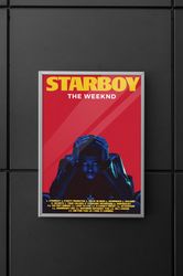 The Weekend  The Weekend Poster  The Weekend Album Poster  Starboy Album Poster  Wall Art.jpg