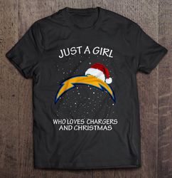 Just A Girl Who Loves Chicken And Christmas Tee Shirt