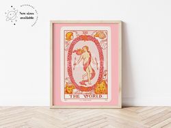 THE WORLD, Tarot, Illustration, Downloadable print, Printable illustration, Poster,  Wall art.jpg