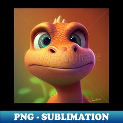 Baby Dinosaur Dino Bambino - Leo - Modern Sublimation PNG File - Boost Your Success with this Inspirational PNG Download