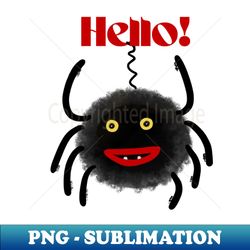 Cute funny black spider - Exclusive PNG Sublimation Download - Instantly Transform Your Sublimation Projects