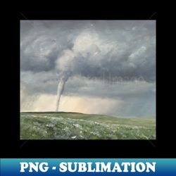 tornado oil on canvas - professional sublimation digital download - revolutionize your designs