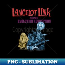 Lancelot Link and the Evolution Revolution - Decorative Sublimation PNG File - Unleash Your Inner Rebellion