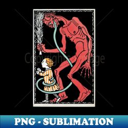 Krampus style 2 - Vintage Sublimation PNG Download - Defying the Norms
