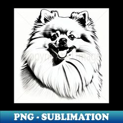 Pomeranian - PNG Transparent Digital Download File for Sublimation - Create with Confidence
