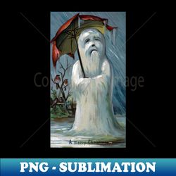 Weird Victorian Christmas Snowman Greeting - Special Edition Sublimation PNG File - Revolutionize Your Designs