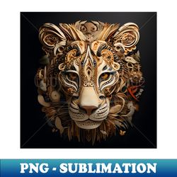 Wild cat portrait - High-Resolution PNG Sublimation File - Defying the Norms
