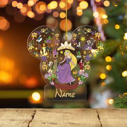 Personalized Rapunzel Ornament, Disney Princess Ornament