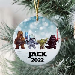 Personalized Star Wars Ornament, Star Wars Christmas Ornament